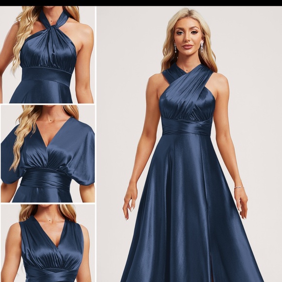 JJs House Midnight Blue Gown - Picture 3 of 5